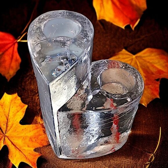 Kosta Boda Glass Candle Holders Votives Kjell Engman Sweethearts Tealight MCM - Picture 16 of 16